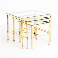 Brass Interlock Table Set