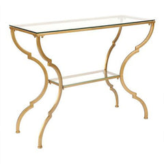 Timeless Look Brass Console Table