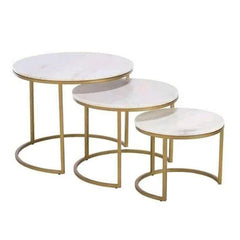 Brass Tiered Table Set