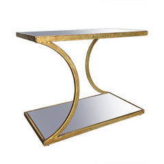 Minimalist Brass End Table