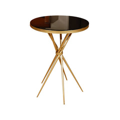 Contemporary Brass End Table