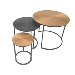 Brass Stackable Table Set