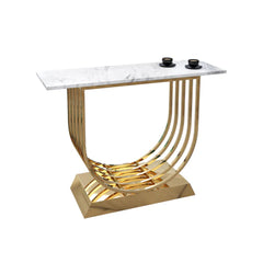 Decorative Style Brass Console Table