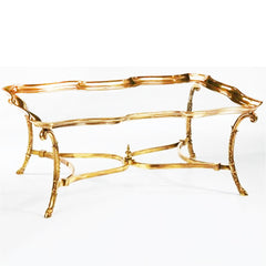 Mid-Century Brass Coffee Table
