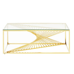 Large Brass Coffee Table