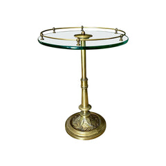 Handmade Brass End Table