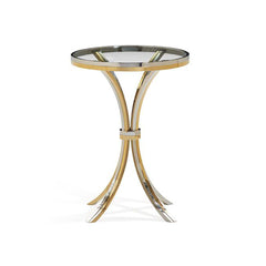 Antique Brass End Table