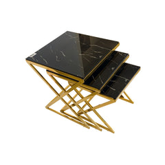 Brass Layered Table Set