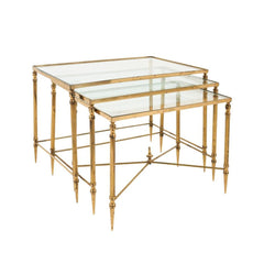 Nest Set Table Brass