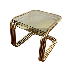 Modular Brass Nesting Table