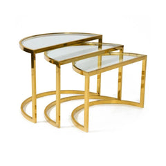 Brass Nesting Table Set